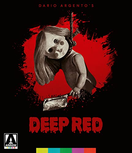 Blu-ray cover for horror film *Deep Red* featuring a doll and red splatter.