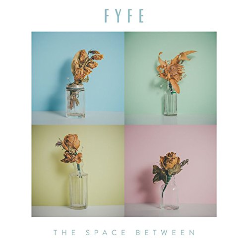 Album cover with four images of wilted flowers in glass vases against colored backgrounds.