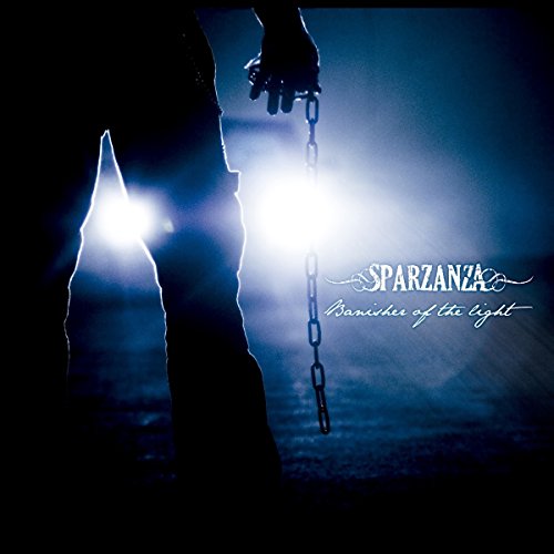 Album cover: dark figure, chains, and bright light against a blue background.