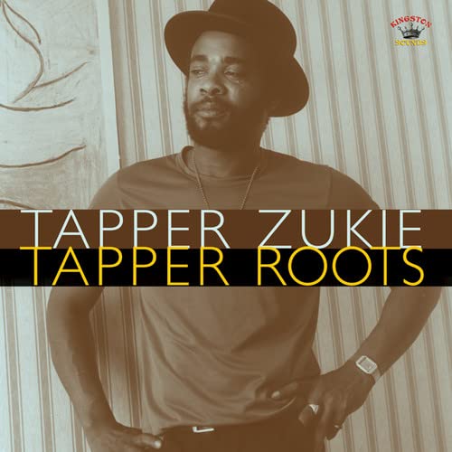 CD cover for Tapper Zukie’s “Tapper Roots” featuring a portrait of the artist.