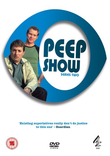 DVD cover for "Peep Show" Series 2, featuring two men in a blue frame.
