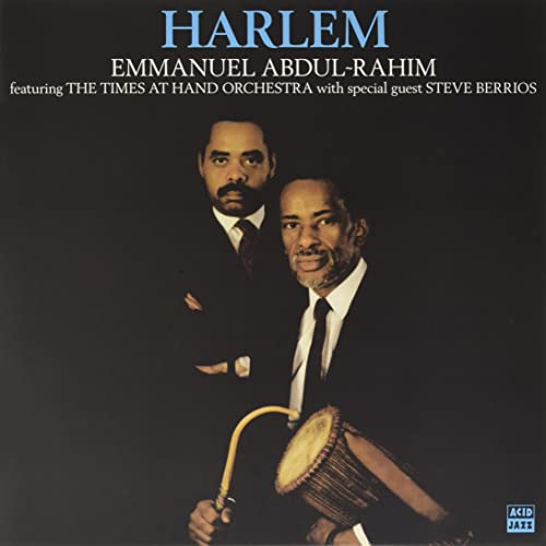 Album cover featuring two Black men with a saxophone and drum.
