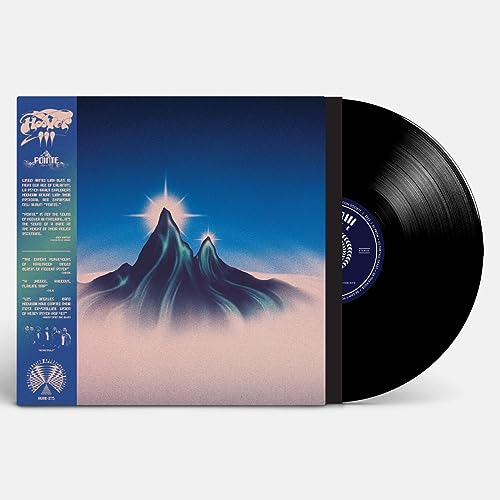 Vinyl record and album cover for Hooveriiiās āPointeā featuring mountain artwork.