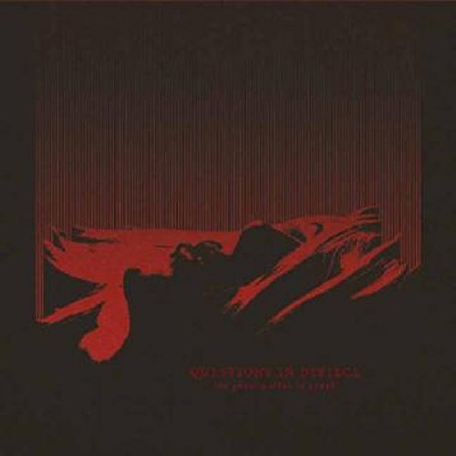 A CD cover featuring a dark red abstract design on a black background.