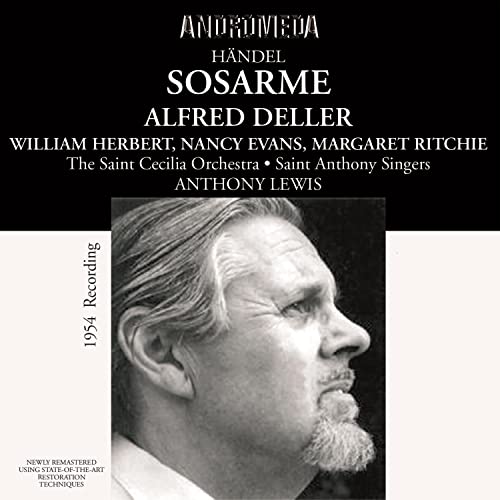 CD cover for Handel’s "Sosarme" featuring portrait of Alfred Deller.
