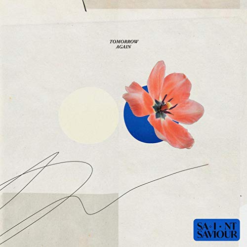 Album cover with pink flower, blue and white circles, and "Saint Saviour" logo.
