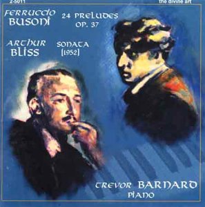 CD cover featuring portraits of Ferruccio Busoni and Arthur Bliss against a blue background.