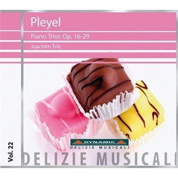 CD cover for Pleyel piano trios featuring a chocolate pastry.