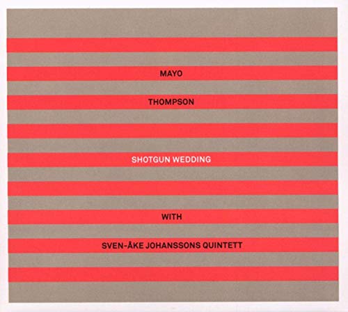 CD cover with red stripes and white text: "Mayo Thompson - Shotgun Wedding".