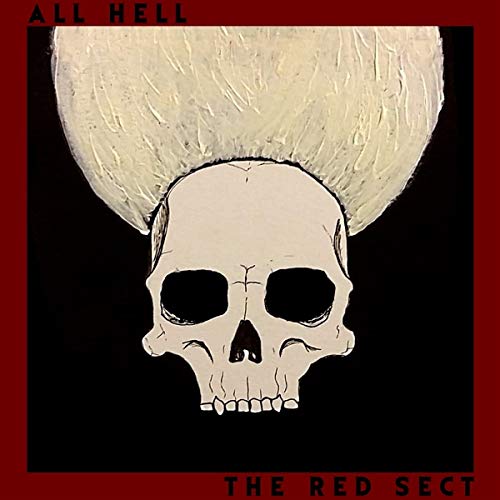 CD cover: skull with flames against a red and black background.