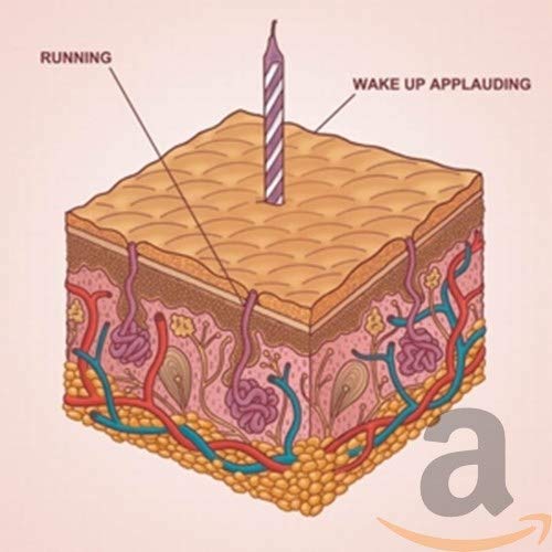 CD cover: illustrated cake with a candle, anatomical details visible.