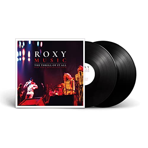 Roxy Music vinyl record with album cover featuring a concert photo.