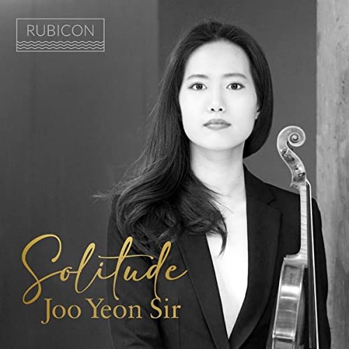 CD cover featuring Joo Yeon Sir, a violinist, in a black suit.