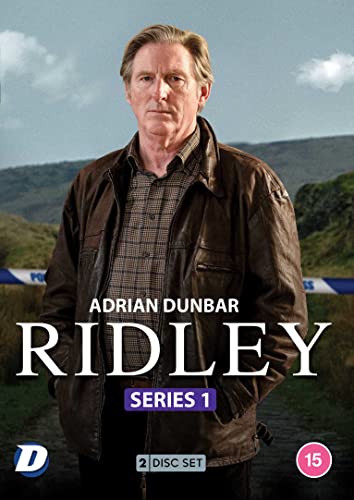 Adrian Dunbar in a leather jacket on the cover of Ridley Series 1 DVD.