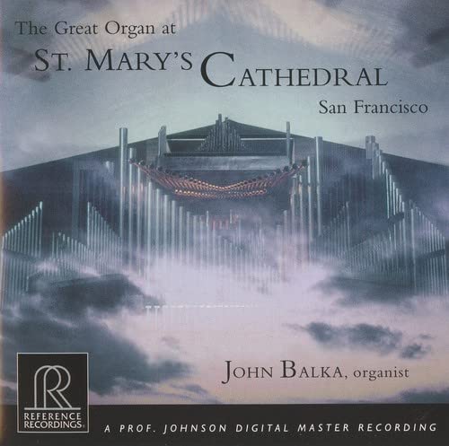 CD cover for John Balka’s organ music at St. Mary’s Cathedral.