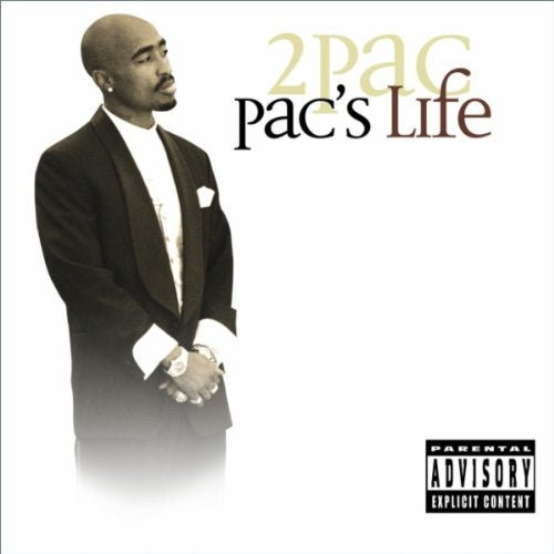 Tupac Shakur in a suit on the album cover “Pac’s Life.”