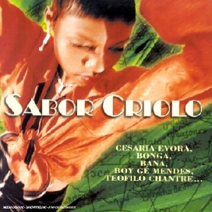 CD cover: young person with orange and green floral background.