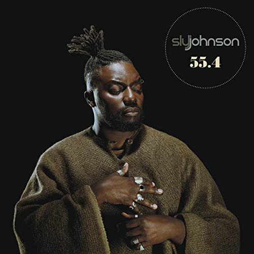 Sly Johnson album cover, “55.4”, featuring a portrait of the artist.