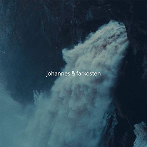 Vinyl album cover featuring a blurred image of a waterfall.