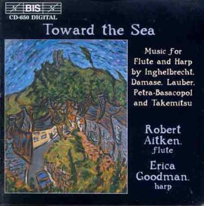 Aitkengoodman CD cover featuring a painting of a seaside village scene.