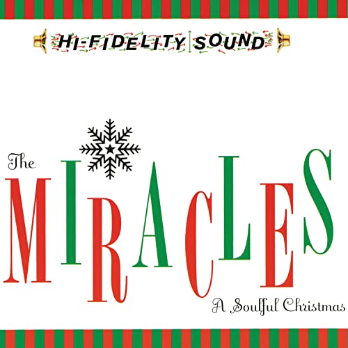 CD cover for "Miracles - A Soulful Christmas" with snowflake design.