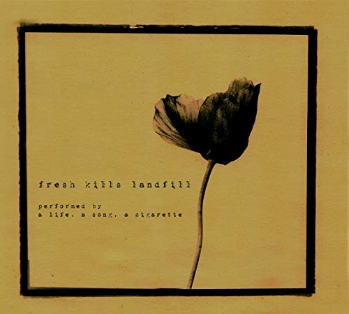 CD cover with a black-and-white photo of a single drooping poppy.