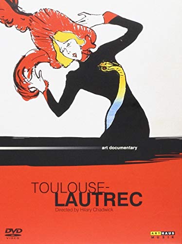 DVD cover featuring a red-haired woman in black, Toulouse-Lautrec documentary.