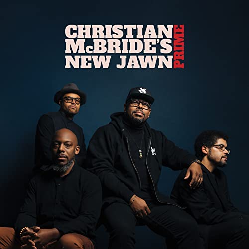 Four Black musicians pose for album cover “Prime” by Christian McBride’s New Jawn.