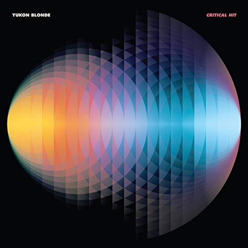 Yukon Blonde “Critical Hit” CD cover: abstract colorful geometric design.