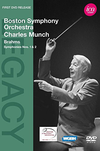 DVD cover featuring Charles Munch conducting, with green and black background, logos, and text.