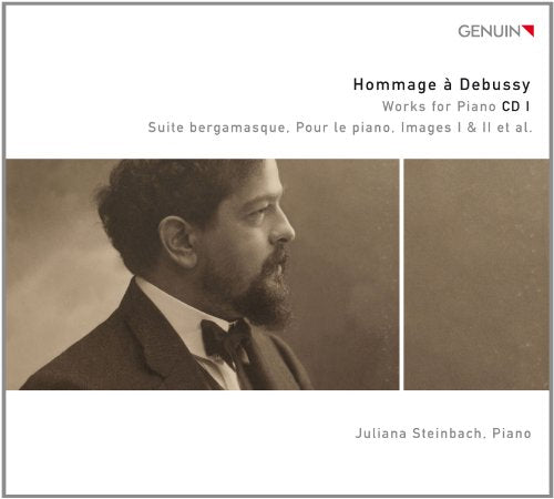 CD cover for Juliana Steinbach’s “Hommage à Debussy” piano works.
