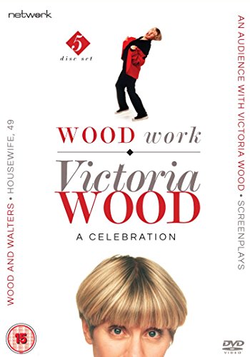 DVD cover featuring Victoria Wood, with her image and title "WOOD work: A CELEBRATION".