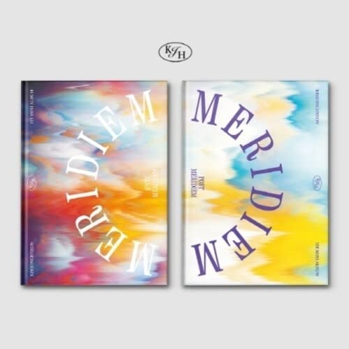 CD cover for Kim Jong Hyeon’s “Meridiem” with abstract colorful paint strokes.