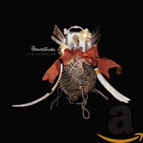 CD cover for Bowerbirds’ “The Clearing” with ornate, textured artwork.