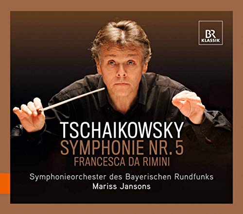 CD cover featuring conductor Mariss Jansons with text: Tchaikowsky Symphony 5.
