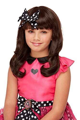 Smiffys 52371 Officially Licensed Santoro Ladybird Wig, Girls, Brown, One Size