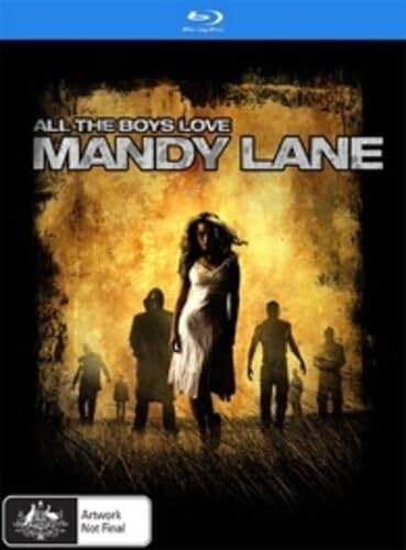 Mandy Lane" Blu-ray cover with a woman surrounded by shadowy figures.