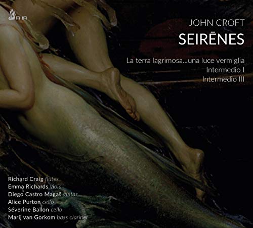 "CD cover featuring a painting of two nude figures entwined with a fish."