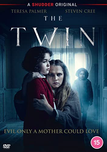 DVD cover for "The Twin" showing a woman embracing a young girl, with a child in the background.