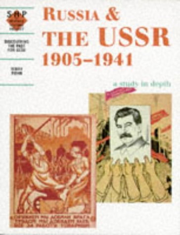 Book cover with title "Russia & the USSR 1905-1941" and historical illustrations.