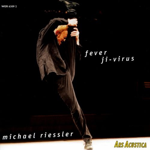 "CD cover featuring a man in dark clothes holding a clarinet on stage."