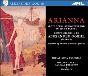 Alexander Goehr CD cover featuring a Renaissance-style painting of a nude woman.