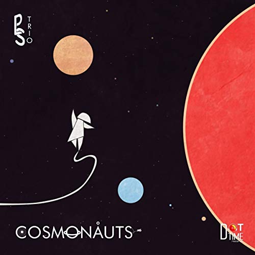 CD cover: stylized astronaut figure with planets in a dark space scene.