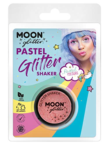 Moon Glitter Pastel Glitter Shakers Coral
