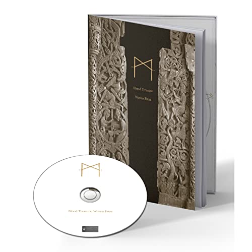 A5 digipak CD case featuring Norse-style carvings and a white disc with gold text.