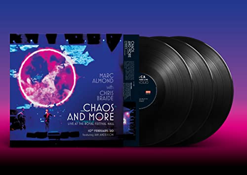 Three black vinyl LPs with colorful album cover featuring Marc Almond.