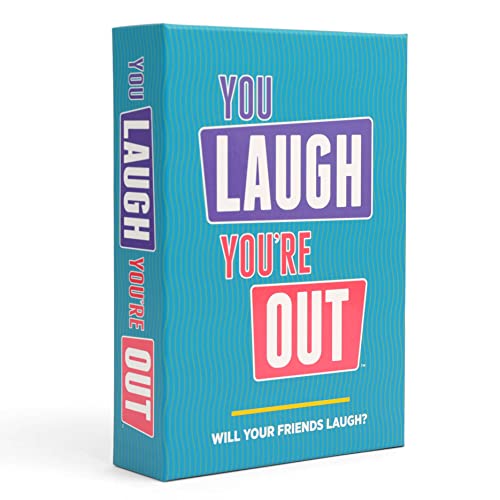 DSS Games You Laugh You're Out - A Family Party Game for People Who Can't Keep A Straight Face,Teal, Purple, Pink