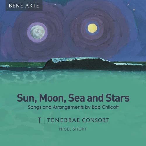 CD cover with moon, sun, sea, and text: “Sun, Moon, Sea and Stars.”