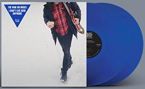 Vinyl record of The War on Drugs’ “I Don’t Live Here Anymore” in blue.