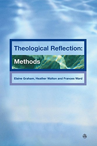 Book cover with blue background, titled "Theological Reflection: Methods" with authors' names listed.